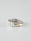 Bague 50 Demi-alliance Or blanc Diamants 58 Facettes