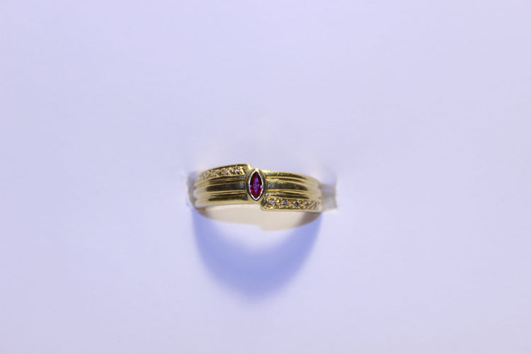Bague 52 Bague Diamants et Rubis 58 Facettes