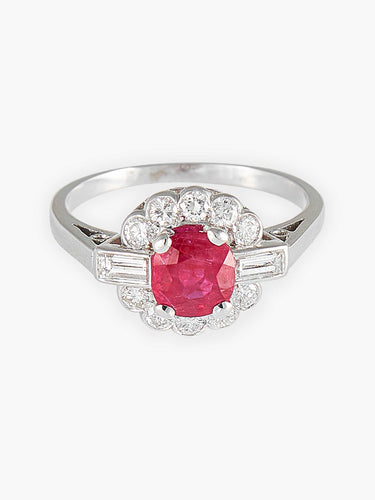 Bague 52 Bague Rubis et Diamants 58 Facettes