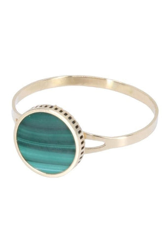 Bague 58 Bague moderne malachite 58 Facettes 063551