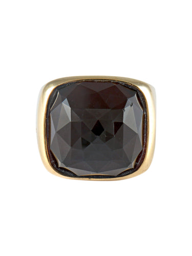 Bague 55 Bague Chevalière Pianegonda Quartz fumé 58 Facettes