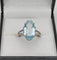 Bague 50.5 Bague vintage or gris Aigue-marine 58 Facettes