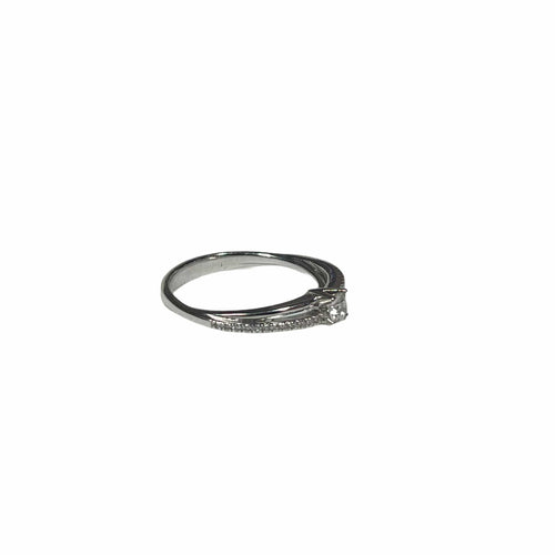 Bague 53 Bague Fiançailles Asymétrique 58 Facettes