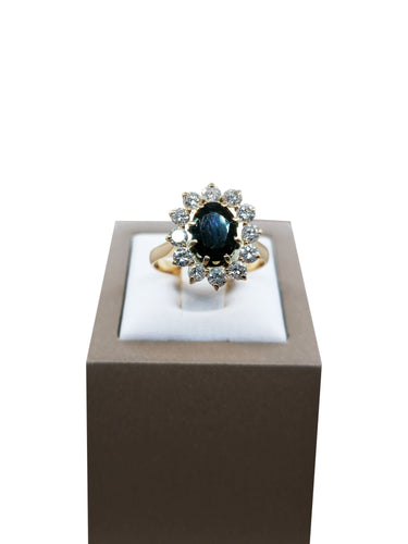 Bague Bague Marguerite saphir et diamants 58 Facettes