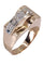 Bague Bague Tank Or jaune Diamant 58 Facettes 077591