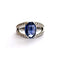 Bague 53 Bague Or blanc Saphir Ceylan Diamants 58 Facettes 3780