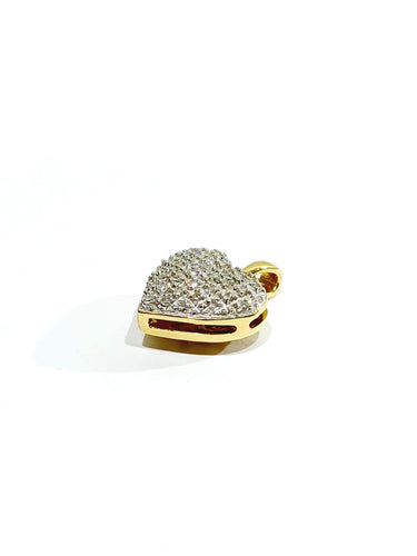 Pendentif Pendentif cœur Or jaune Diamants 58 Facettes