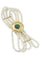 Bracelet BRACELET 4 RANGS ÉMERAUDE ET PERLES 58 Facettes 051441