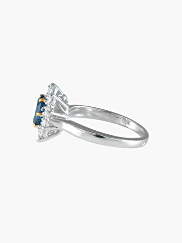 Bague 52 Bague Marguerite Saphir et Diamants 58 Facettes