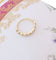 Bague 58.5 Demi-Alliance Diamants 0,90 ct Or Jaune 58 Facettes AA 1517