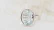 Bague 50 Bague Or blanc et Aigue-marine 58 Facettes 31805