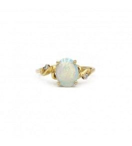 Bague Bague - Or, Opale et Diamants 58 Facettes 220410R
