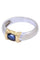 Bague 52 BAGUE MODERNE 2 ORS SAPHIR 58 Facettes 067431