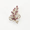 Broche Broche Feuille  Rubis Diamants 58 Facettes 230394