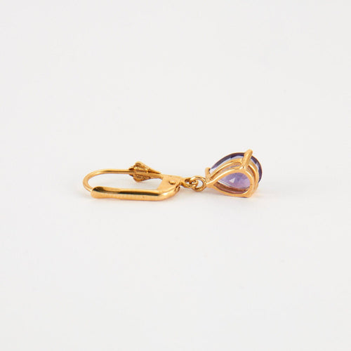 Boucles d'oreilles Boucles d'Oreilles en Or jaune, Améthyste 58 Facettes