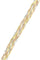 Collier COLLIER MAILLE PLATE TRESSÉE 3 ORS 58 Facettes 042941