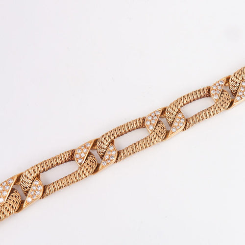 Bracelet GEORGES LENFANT, Rare Bracelet en Or & Diamants 58 Facettes
