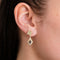 Boucles d'oreilles Pendantes en Or jaune, diamants & saphirs 58 Facettes P12L14