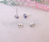 Boucles d'oreilles Boucles d'oreilles puces Tanzanites Or Blanc 58 Facettes AA 1496