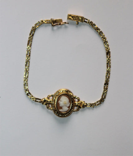 Bracelet Bracelet Or Jaune Camée Fin XIXe 58 Facettes 451