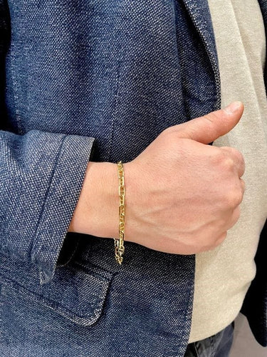 Bracelet BRACELET MAILLE MARINE DIAMANTÉE 58 Facettes 048841