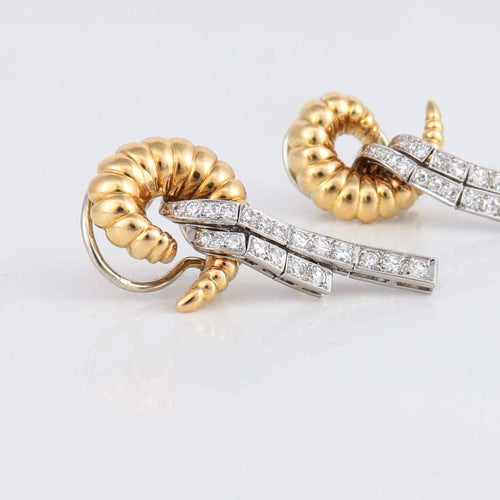 Boucles d'oreilles Boucles d'oreilles Coquillage Diamants 58 Facettes