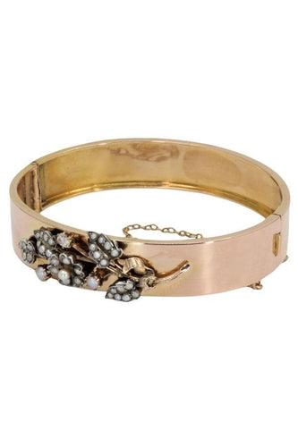 Bracelet BRACELET NAPOLÉON III PERLES ET DIAMANT 58 Facettes 041981