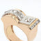 Bague 51 Bague tank diamants asymétrique 58 Facettes 21-101-51