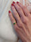 Bague 48 BAGUE MODERNE ÉMERAUDE ET DIAMANTS 58 Facettes 065671