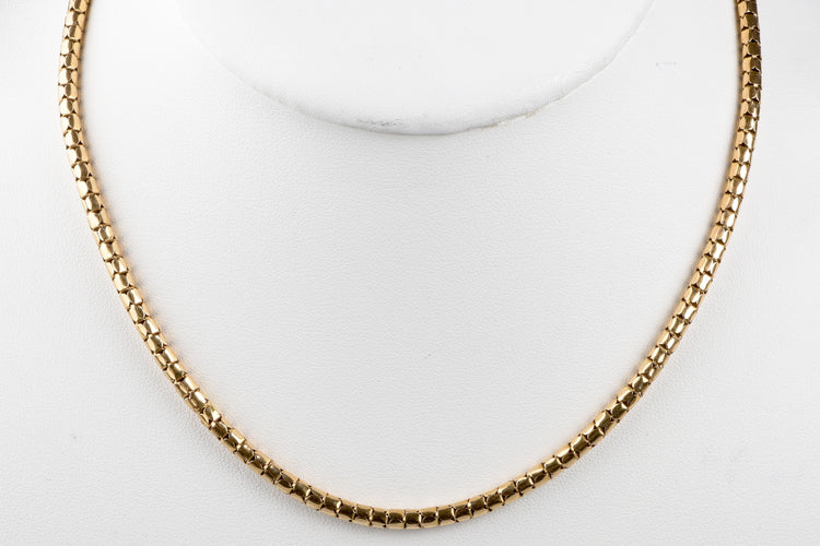 Collier Collier maille serpent en or massif 58 Facettes CLSERP111022-100