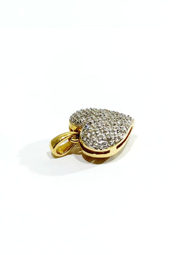 Pendentif Pendentif cœur Or jaune Diamants 58 Facettes