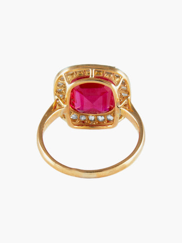 Bague Bague Art Déco 2 Ors Diamants 58 Facettes