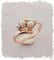 Bague Bague Ancienne Toi et Moi Or rose & Diamants 58 Facettes AA 1418