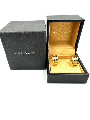 Boucles d'oreilles BVLGARI. Collection BZero1, boucles d’oreilles or jaune 18K 58 Facettes