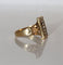 Bague 61 Bague Or Jaune Chaton Rectangulaire Perles Et Pierres 58 Facettes 499