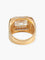 Bague Bague Chevalière Saphir blanc et Diamants 58 Facettes