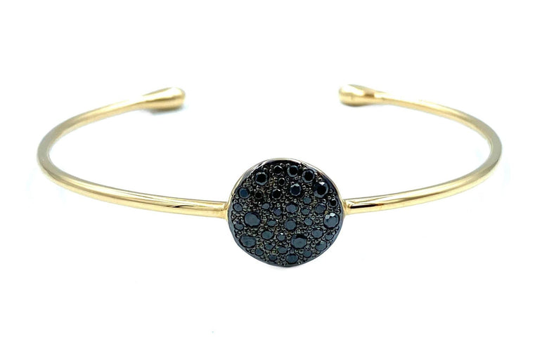 Bracelet Pomellato. Bracelet Sabbia or rose et diamants noirs 58 Facettes