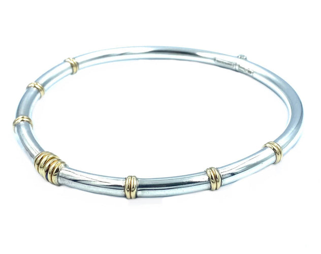 Collier Lalaounis. Collier argent et or jaune 58 Facettes