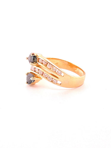 Bague Bague Toi & Moi Saphir et Diamants 58 Facettes