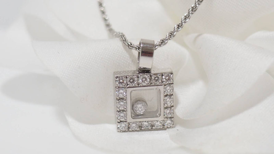 Collier Pendentif Chopard Happy Diamonds 58 Facettes