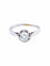 Bague 49.5 BAGUE PLATINE SOLITAIRE DIAMANT STYLE RETRO 58 Facettes