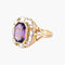 Bague 52 Bague Pierre mauve 58 Facettes