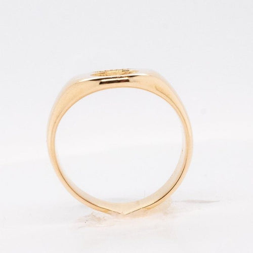 Bague 51 Chevalière Comtale Or 18 Carats 58 Facettes