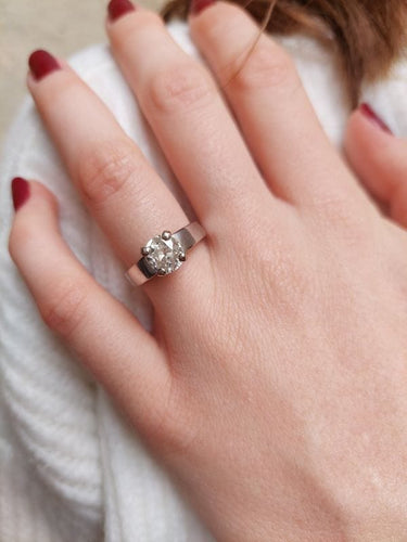 Bague BAGUE SOLITAIRE DIAMANT 1.30 CARAT 58 Facettes 073691