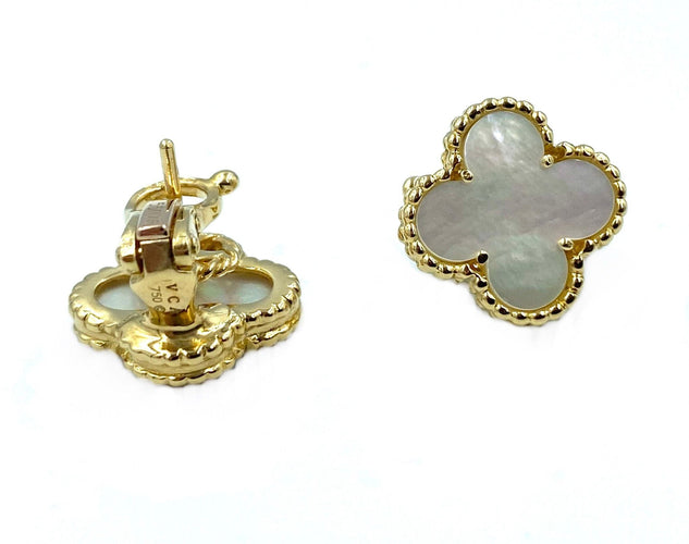 Boucles d'oreilles Van Cleef & Arpels-  Boucles d’oreilles Alhambra vintage 58 Facettes