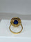 Bague Bague en Or jaune, saphir Verneuil & diamants 58 Facettes