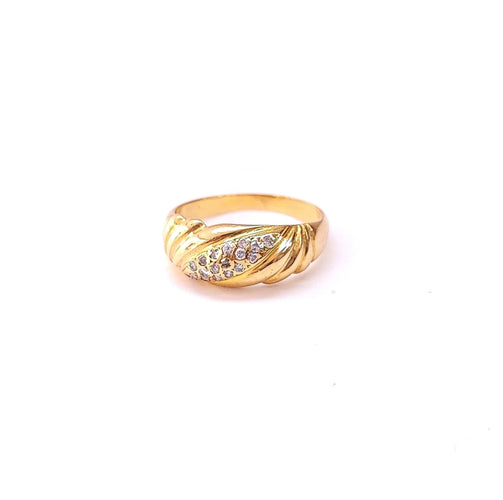 Bague 54 Bague jonc or et diamants 58 Facettes 452/5
