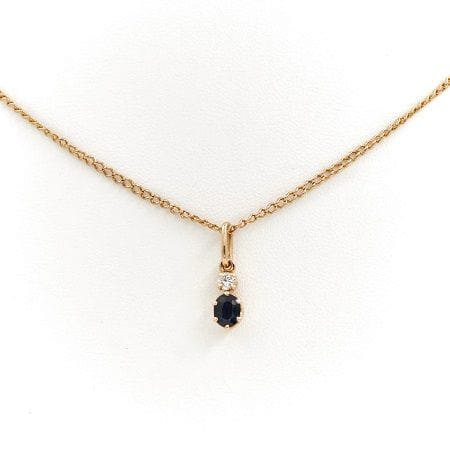 Collier Collier Pendentif Or jaune Saphir 58 Facettes 1667657CN