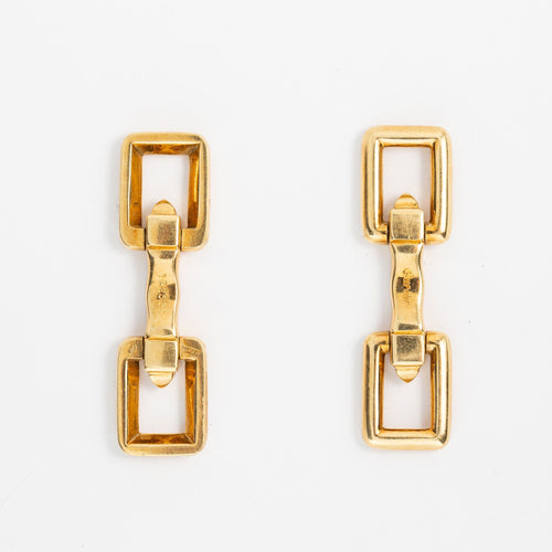 Boutons de manchette Cartier - Boutons de manchette en or jaune 18 carats 58 Facettes