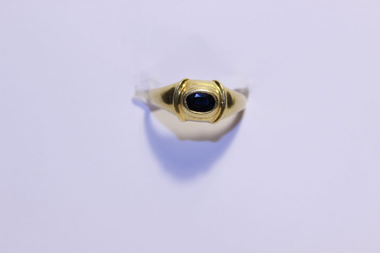 Bague 58 Bague Or jaune Saphir 58 Facettes